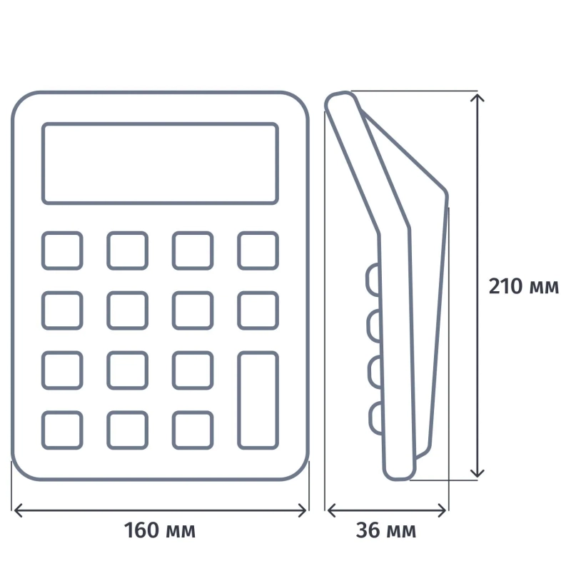 Калькулятор настольный полноразм. Deli EM999, 12-ти разрядный, черный