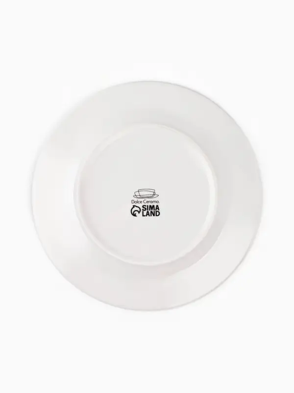 Тарелка плоская керамическая &laquo;С любовью&raquo;, d=20 см, ручная работа