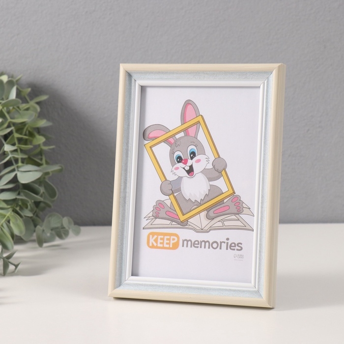 Фоторамка пластик Фоторамка пластик "Ненси" 10х15 см, голубой