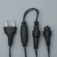 Гирлянда &laquo;Бахрома&raquo; 3&times;0.6 м, IP44, УМС, тёмная нить, 160 LED, свечение белое, 220 В