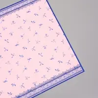 Пленка для цветов, &laquo;Эскиз&raquo;, розовый с голубым, 57&times;57 см