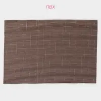 Салфетки сервировочные на стол Доляна &laquo;Шер&raquo;, 4 шт., 30&times;45 см, коричневые