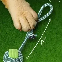 Игрушка канатная &laquo;Мяч на веревке&raquo;, 33 г, до 25 см, цвет МИКС