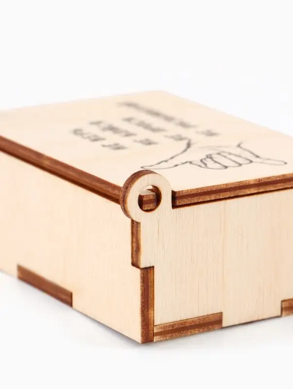 Коробка подарочная деревянная &laquo;Не разбавляй&raquo; 8.5&times;6&times;3.5 см