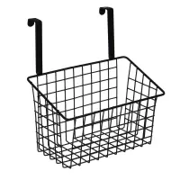 Корзина подвесная для кухонных шкафов тм VETTA, 25,5х14,5х27см, металл, цвет черный
