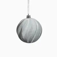 Ёлочные игрушки &laquo;Бархатный зной&raquo;, шары новогодние, d=8 см, 4 шт., серый