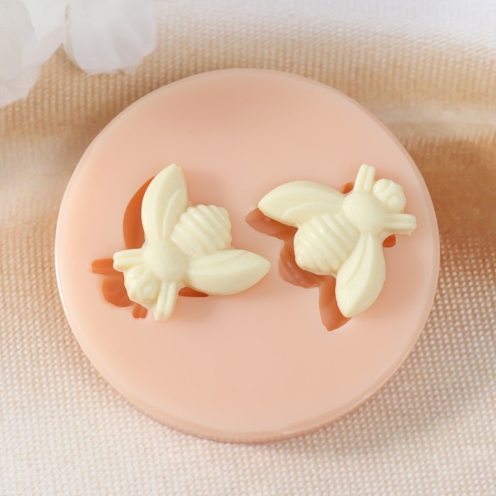 Молд силикон Молд силикон "Две осы" 2х2,2х0,4 2х2,2х0,4 см