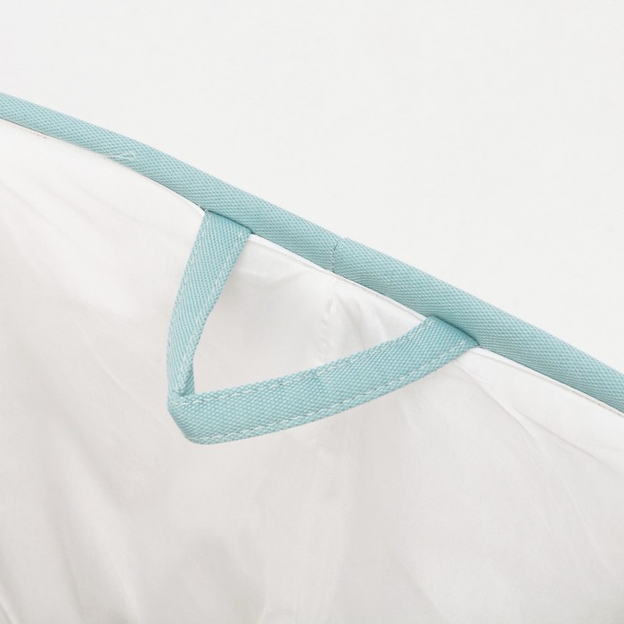 Корзина для хранения игрушкек с затяжкой на веревке, 40 х 50 х 48 см, голубая