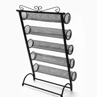 Подставка для часов, браслетов QF, 5 роликов, 32&times;16&times;53 см, чёрная