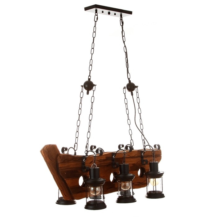 Люстра Люстра "Баркас" 6хЕ27 40Вт черный 90х100 см