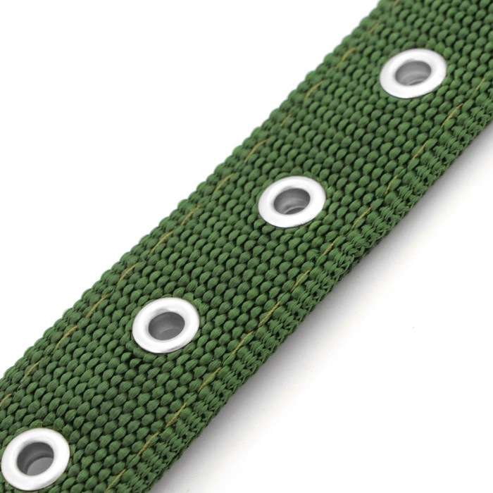 Ошейник Ошейник "Комфорт" комбинированный, 58 х 3 см, ОШ 45-52 см, тёмно-зелёный