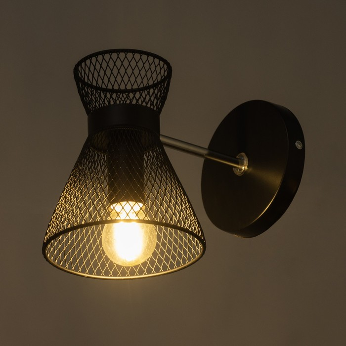 Бра 662413/1 40Вт E14  черный 18х12х18 см Бра 662413/1 40Вт E14  черный 18х12х18 см