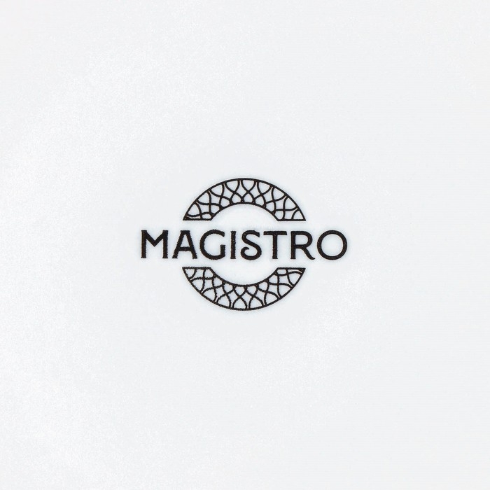 Тарелка фарфоровая десертная Magistro Argos, d=18 см, цвет белый Тарелка фарфоровая десертная Magistro Argos, d=18 см, цвет белый