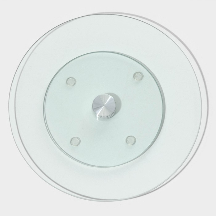 Подставка стеклянная для торта вращающаяся Доляна, d=32 см