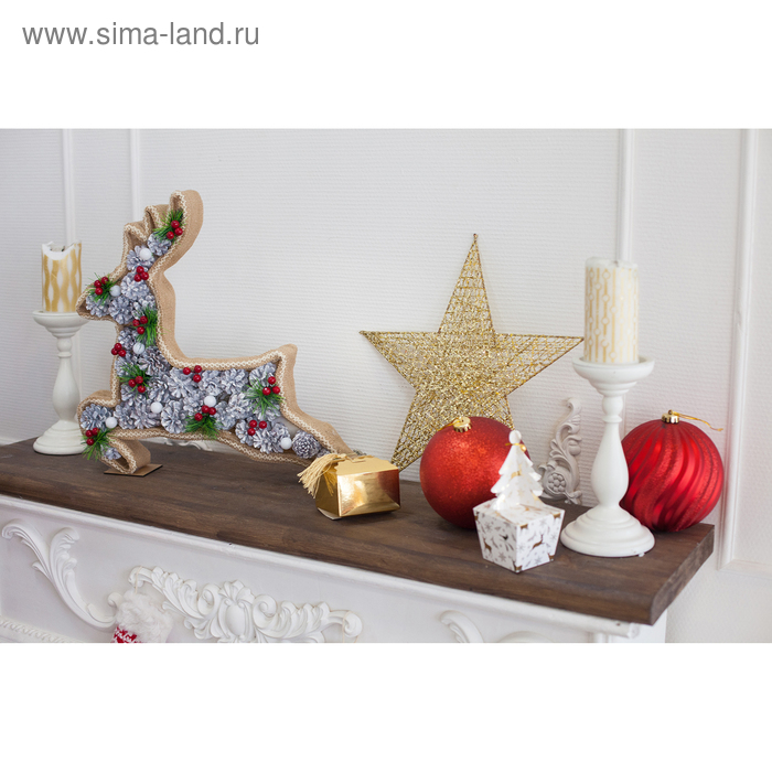 Набор шаров пластик d-15 см, 3 шт Набор шаров пластик d-15 см, 3 шт "Ассорти" красный