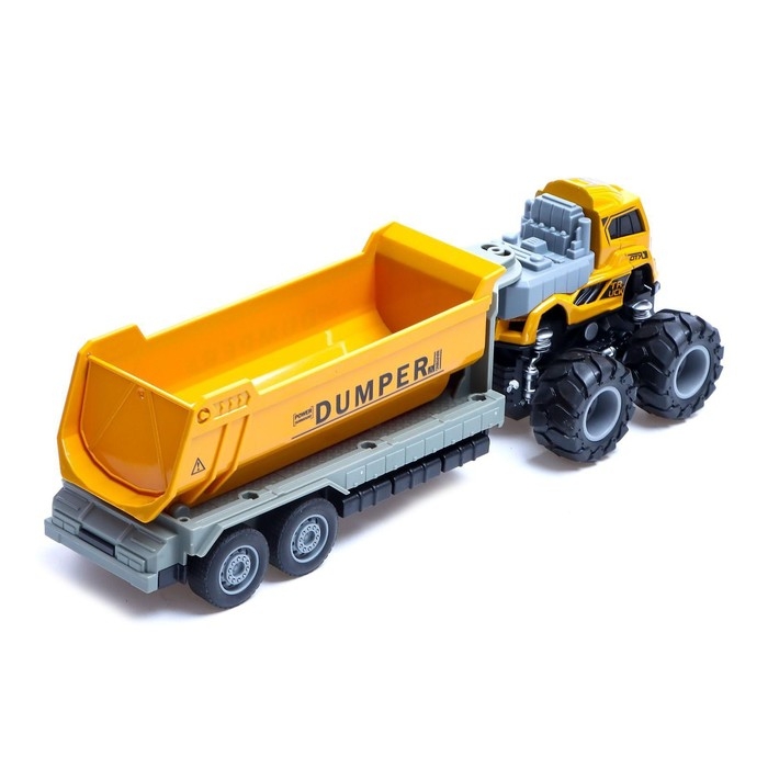 Грузовик металлический «Самосвал», инерция, с элементами из пластика, цвет жёлтый Грузовик металлический «Самосвал», инерция, с элементами из пластика, цвет жёлтый