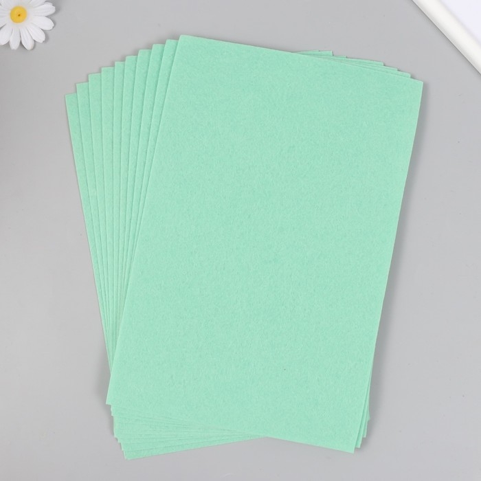 Фетр Фетр "Светло-зеленый" 1 мм (набор 10 листов) формат А4