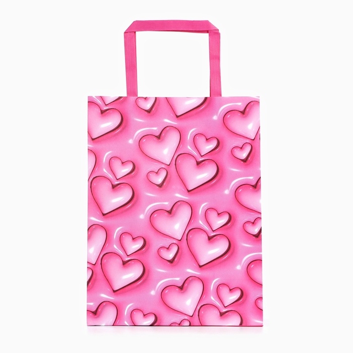Пакет подарочный «Сердца», 20 × 11 × 27,7 см Пакет подарочный «Сердца», 20 × 11 × 27,7 см