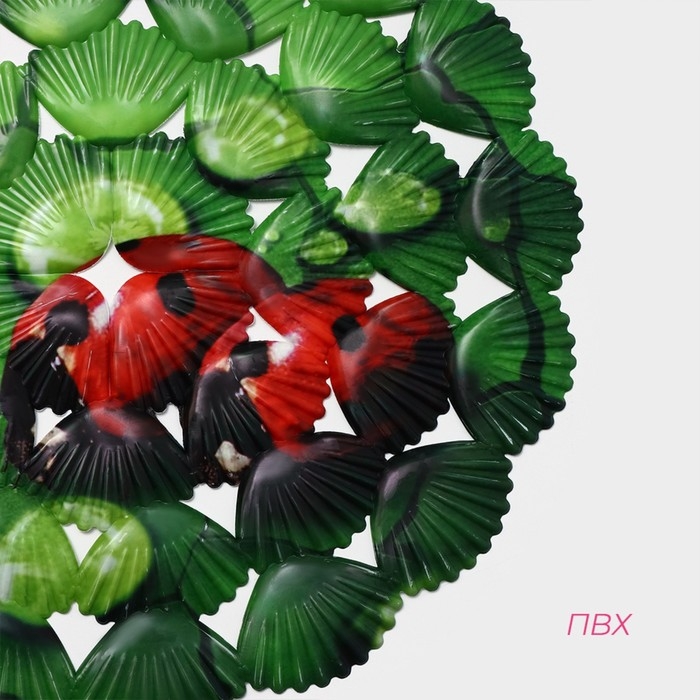 Коврик в раковину Доляна «Божья коровка», 28×28 см Коврик в раковину Доляна «Божья коровка», 28×28 см