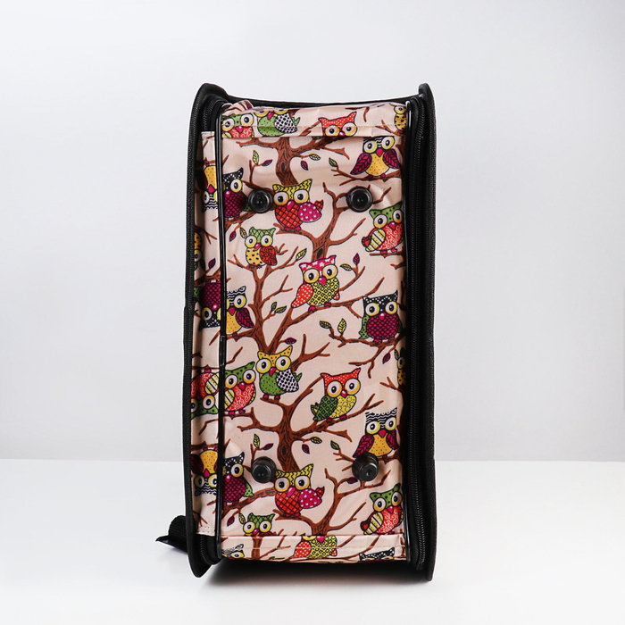 Сумка - переноска для животных  Сумка - переноска для животных "Совы", размер S, 37,5 х 17 х 22 см