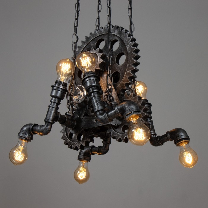 Люстра Люстра "Джеймас" 8хЕ27 черный 44х36х BayerLux