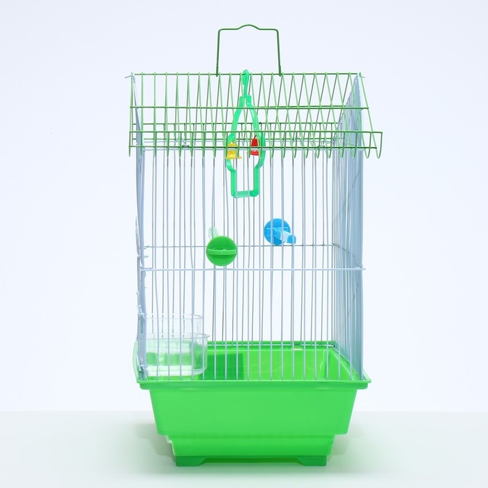 Клетка для птиц укомплектованная Bd-1/1d, 30 х 23 х 39 см, зелёная Клетка для птиц укомплектованная Bd-1/1d, 30 х 23 х 39 см, зелёная