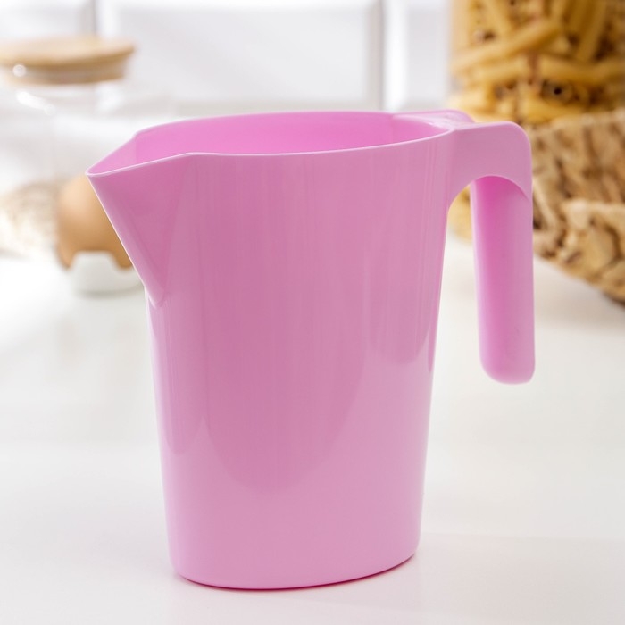 Кувшин для молока, 1 л, пластик, МИКС Кувшин для молока, 1 л, пластик, МИКС