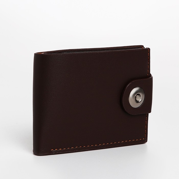 Портмоне мужское на магните, цвет коричневый Портмоне мужское на магните, цвет коричневый