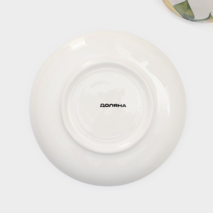 Чайная пара Доляна «Лимон», 2 предмета: чашка 250 мл, блюдце d=15 см Чайная пара Доляна «Лимон», 2 предмета: чашка 250 мл, блюдце d=15 см