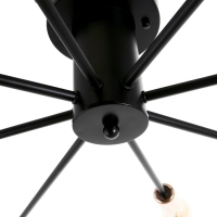 Люстра 2233/8BK E27 40Вт черно-золотой 108х108х20 см BayerLux