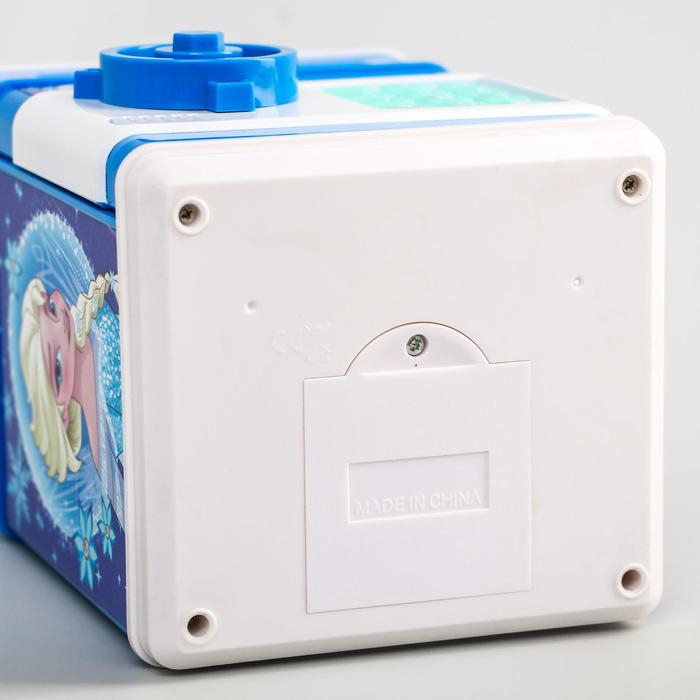 Копилка сейф, 20 см х 14,5 см х 14 см "Эльза", Холодное сердце