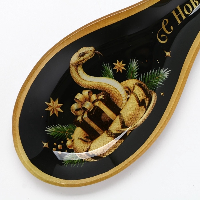 Подарочный набор новогодний Дорого внимание «С Новым годом»: подставка под ложку, лопатка Подарочный набор новогодний Дорого внимание «С Новым годом»: подставка под ложку, лопатка