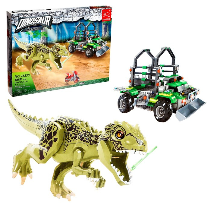 Конструктор «Диноленд. Погоня», 555 деталей Конструктор «Диноленд. Погоня», 555 деталей