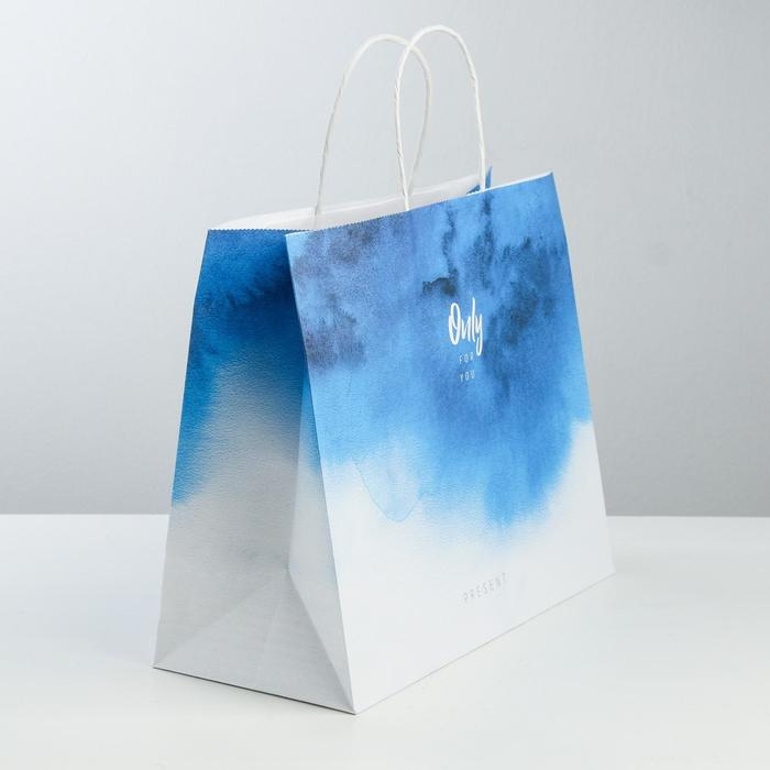 Пакет подарочный крафт, упаковка, «Only for you», 32 х 28 х 15 см Пакет подарочный крафт, упаковка, «Only for you», 32 х 28 х 15 см