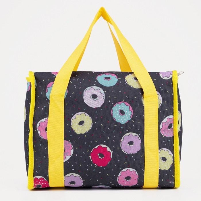 Термосумка на молнии 13 л, цвет чёрный/жёлтый Термосумка на молнии 13 л, цвет чёрный/жёлтый