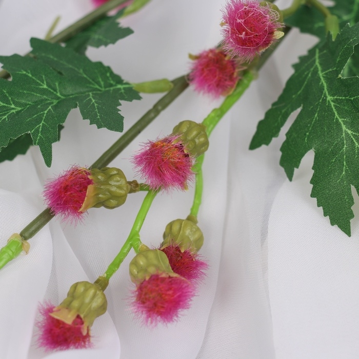 Цветы искусственные  Цветы искусственные "Мимоза садовая люкс" 60 см, сиреневый