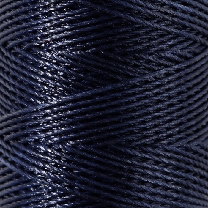 Нитки вощёные, круглые, 300D/3, 0,35 мм, 60 ± 2 м, цвет тёмно-синий Нитки вощёные, круглые, 300D/3, 0,35 мм, 60 ± 2 м, цвет тёмно-синий