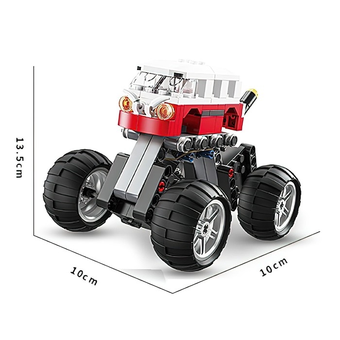 Конструктор инерционный «Внедорожник», 2 варианта сборки, 139 деталей Конструктор инерционный «Внедорожник», 2 варианта сборки, 139 деталей