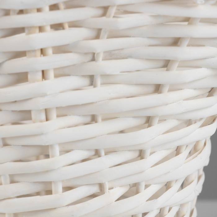 Набор корзин, 47х37х23/22/46 см, 40х31х20/19/41 см, 33х26х17/16/36 см, ива, белый Набор корзин, 47х37х23/22/46 см, 40х31х20/19/41 см, 33х26х17/16/36 см, ива, белый