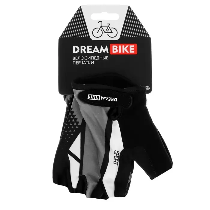 Перчатки велосипедные Dream Bike, с гелевыми вставками, мужские, р. XL