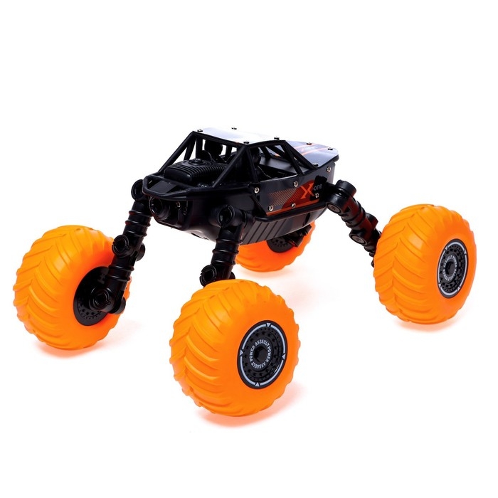 Джип радиоуправляемый «Акробат», выполняет трюки, работает от аккумулятора, цвет черный Джип радиоуправляемый «Акробат», выполняет трюки, работает от аккумулятора, цвет черный