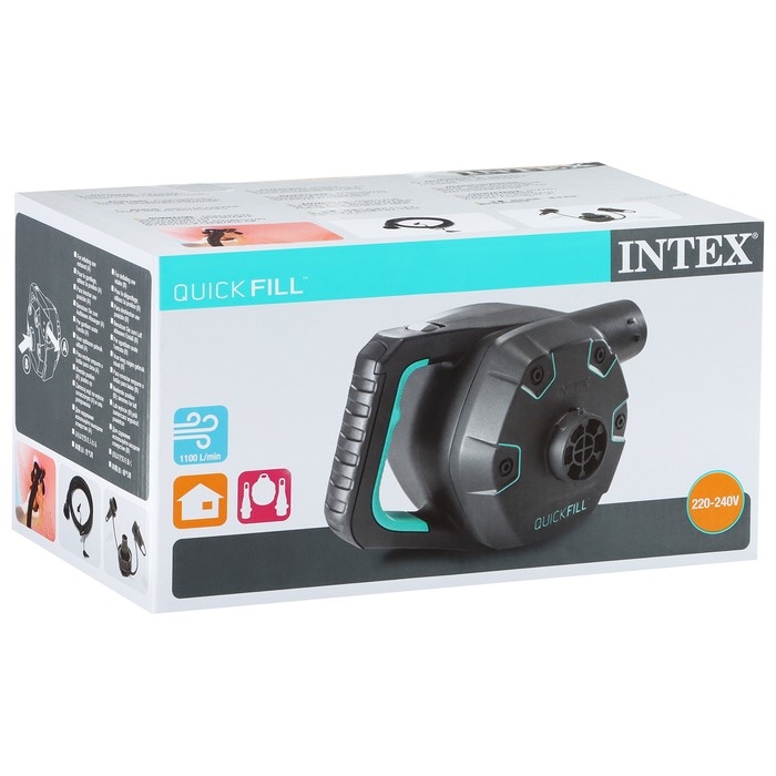 Насос электрический, 3 насадки, 220-240V, 66644 INTEX Насос электрический, 3 насадки, 220-240V, 66644 INTEX