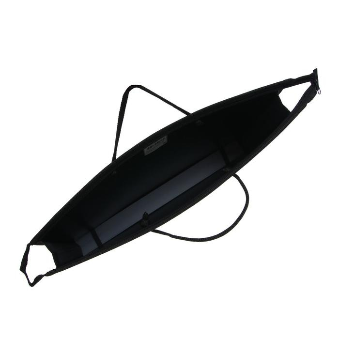 Папка для чертежей и рисунков A3, 420 х 343 х 50 мм, с ручками, пластиковая, молния сверху, 0.9 мм, "Стандарт" ПР 3, чёрная