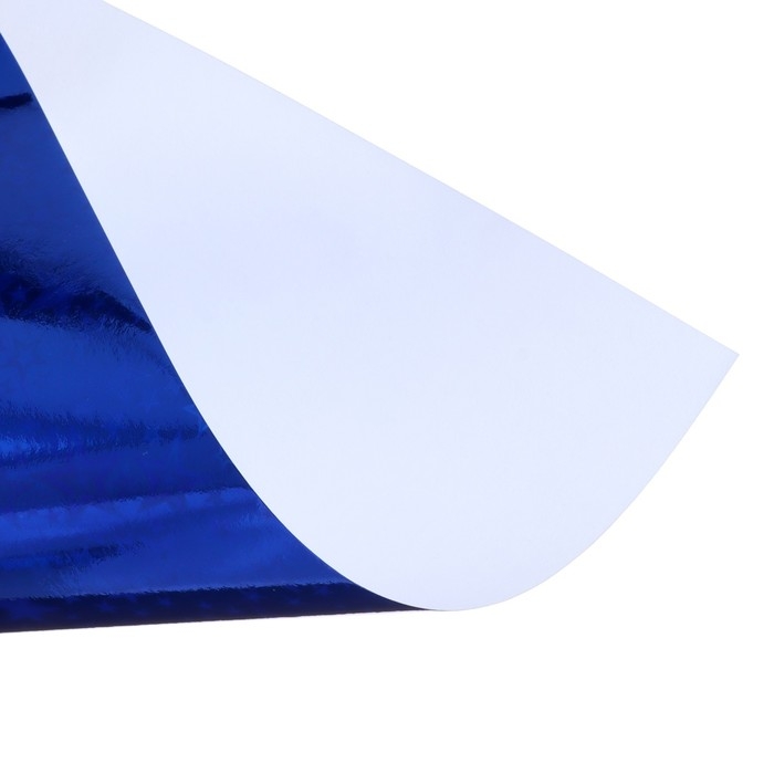 Набор бумаги голографической  Набор бумаги голографической "Звезды" А4, 5 листов, 5 цветов, рисунок, 100 г/м2