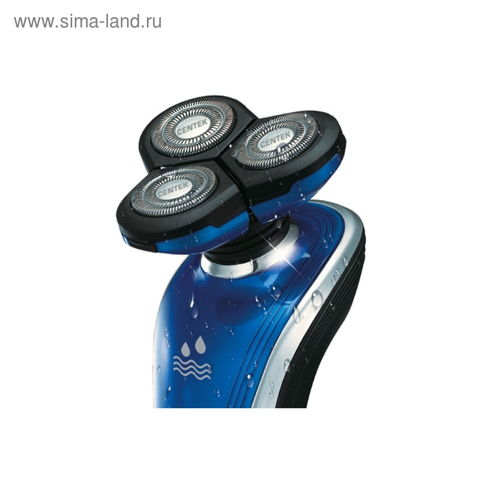 Электробритва Centek CT-2170, 3 Вт, роторная, 3 плавающие головки, черно-голубая Электробритва Centek CT-2170, 3 Вт, роторная, 3 плавающие головки, черно-голубая