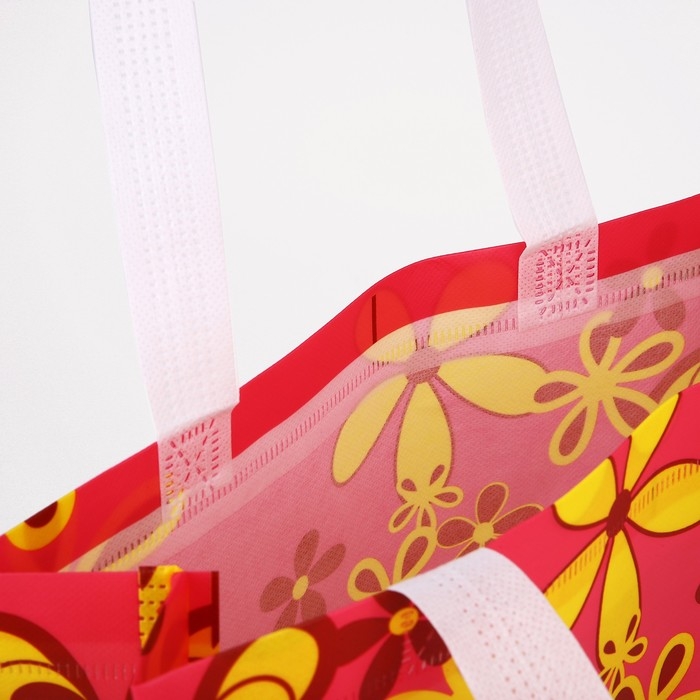 Сумка хозяйственная без застёжки, цвет розовый Сумка хозяйственная без застёжки, цвет розовый