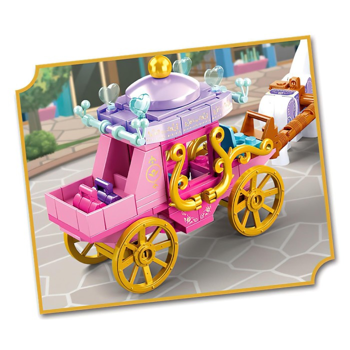 Конструктор Розовая Мечта «Королевская карета», 139 деталей Конструктор Розовая Мечта «Королевская карета», 139 деталей