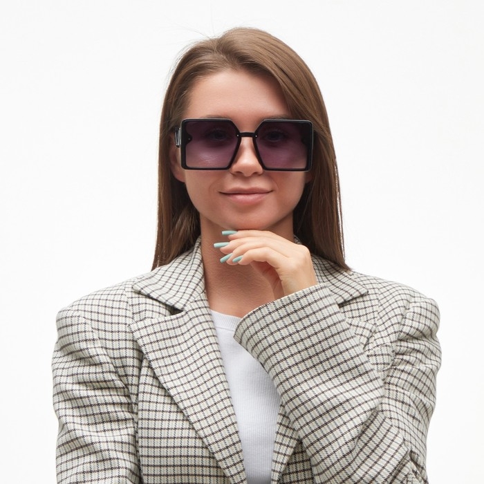 Очки солнцезащитные Очки солнцезащитные "OneSun", uv 400, дужка 15 см, ширина 14 см, линза 5.3 х 6 см