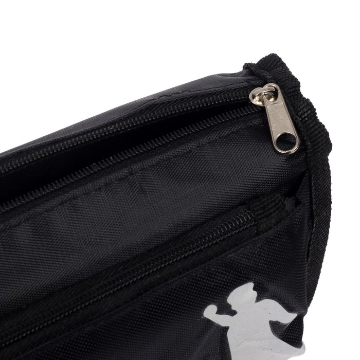 Пенал школьный на молнии 2 отделения Пенал школьный на молнии 2 отделения "Футбол", МИКС