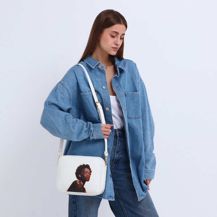 Сумка женская через плечо TEXTURA, маленького размера, цвет белый Сумка женская через плечо TEXTURA, маленького размера, цвет белый